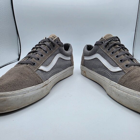 Vans Old Skool Mens Size 10 Gray Skate Shoes Casual Walking Outdoors - Picture 3 of 13